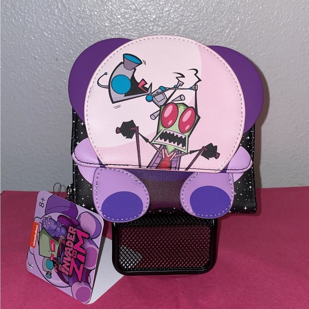 Exclusive Loungelfy Nickelodeon Invader Zim and Gir Spaceship Wallet